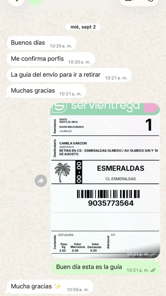 Mensaje de un cliente satisfecho con su estuche personalizado para iPhone de CaseLab